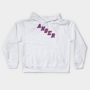 NY Anger White Kids Hoodie